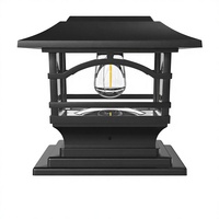 Lampes solaires extérieures CXS Edison en verre pour poteaux 4x4/5x5/6x6, étanches, LED, contrôle par application, pour jardin et patio (1 unité)