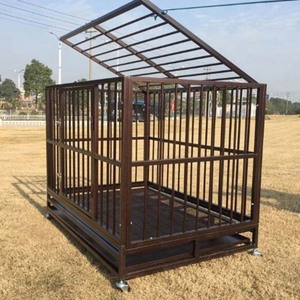 قفص للكلاب متحرك في الأماكن المغلقة والمكشوفة قفص معدني قوي لكلاب كبيرة - Product Image 4