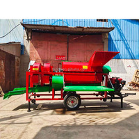 Machine à battre multifonctionnelle avec moteur pour maïs, riz, soja, millet, blé, arachides, légumineuses, capacité de 4000 kg/h, 380V