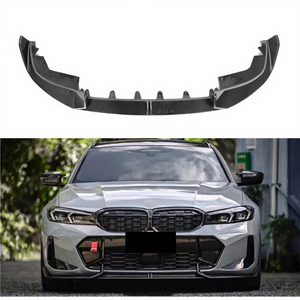 Prix de gros Lame avant en fibre de carbone pour <span class=keywords><strong>BMW</strong></span> Série 3 G20 G28 LCI <span class=keywords><strong>2022</strong></span>+ Splitter 3 pièces Lame de pare-chocs de voiture Kits carrosserie Facelift - Product Image 1