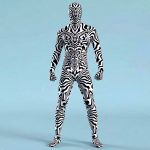 Mono Unisex con Estampado de Calavera HP, Impresión Digital 3D, Mono de una Pieza para Adultos, Mono de Anime, Poliéster Ecológico - Product Image 1