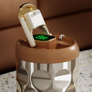 <span class=keywords><strong>Tik</strong></span> <span class=keywords><strong>Tok</strong></span> กระติกน้ำสูญญากาศหน้าจอแสดงผลแบบดิจิตอลแก้ว LED พร้อมฝาปิด - Product Image 4