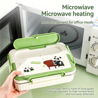 Bento-Box mit Großer Kapazität aus 304 Edelstahl, Isolierte Lunchbox mit Telefonhalterung, Auslaufsicheres Design für Büro/Schule