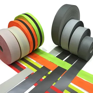 Youguang Custom Gerecyclede Stof Geometrische Tape Licht Regenboog Reflecterend Materiaal Voor Tassen Kleding Sportschoen