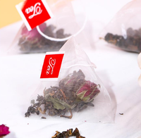 Thé noir à la rose rouge Pingyin de haute qualité 150g/sac, emballé individuellement en sachets triangulaires, thé brut de première qualité, vente en gros