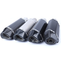 Pot d'échappement de moto AORUN, longueur 370 mm, placement supérieur, haute qualité, nouveau design China-Chic, acier inoxydable 304