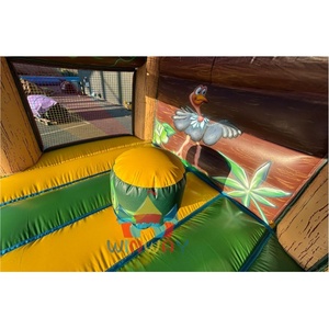 บ้านเด้งเป่าลมซาฟารีในป่าเชิงพาณิชย์และทนทาน: โซนผจญภัยแพนด้าสิงโตและเสือ - Product Image 4