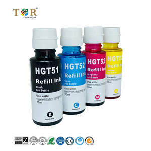Bouteille d'encre TigerRoar pour imprimante HP GT51 GT52 GT53, compatible avec les réservoirs d'encre HP Smart Tank 518 519 672, DeskJet GT5820, recharge d'encre colorante 410 411 - Product Image 1