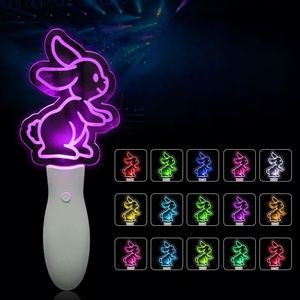 Bâton lumineux personnalisé avec logo Happy Halloween, 15 couleurs RGB, LED acrylique, accessoire de fête pour décorations festives - Product Image 6