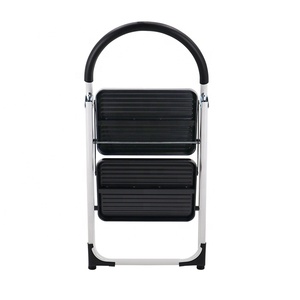 Nhà thép nhỏ gọn bước thang <span class=keywords><strong>2</strong></span> giai đoạn gấp thang với tay vịn an toàn - Product Image 4