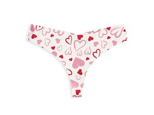 Braguitas Sexys para Mujer, Transpirables, con Estampado Floral Digital, Diseño de Corazones y Letras, Sin Costuras, de Cintura Baja, para Yoga, Tallas S-XL - Product Image 3