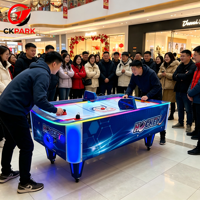 Table de Air Hockey Robuste pour 2 Joueurs – Machine de Jeu Interactive pour Centre de Divertissement Commercial