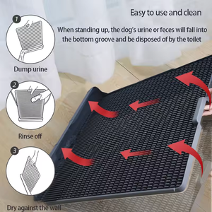 Fabricants Vente en gros <span class=keywords><strong>Toilette</strong></span> de dressage pour chiens de compagnie Pot d'intérieur pour petits chiens Porte-tampon pour chiots Plateau <span class=keywords><strong>Toilette</strong></span> pour animaux de compagnie - Product Image 5