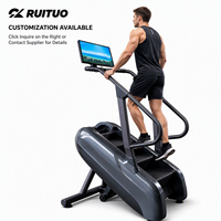 Appareil compact de cardio-training pour la remise en forme, avec écran intelligent rotatif et fonction de mise en miroir du téléphone, idéal pour les salles de sport