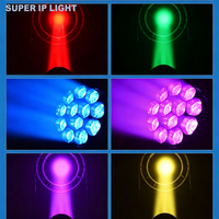 Foco móvil LED Lyre Bee Eye RGBW 4 en 1 de 12x40W con zoom, resistente al agua, DMX512, efecto de escenario para bodas y discotecas
