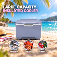 Glacière professionnelle double compartiment en PP avec maintien de la glace pendant 72h - Produits de refroidissement personnalisés pour l'alimentation et l'extérieur