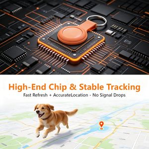 เครื่องติดตาม GPS สำหรับสัตว์เลี้ยง Wnrfg สำหรับแมวและสุนัข ติดตามตำแหน่งแบบเรียลไทม์ บลูทูธ ไวไฟ ไม่มีค่าบริการรายเดือน ปลอกคออัจฉริยะ - Product Image 4