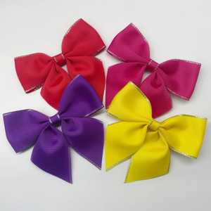Lazo de cinta de grogrén de poliéster respetuoso con el medio ambiente <span class=keywords><strong>personalizado</strong></span> al por mayor para embalaje de regalo para decoraciones navideñas, bodas y cumpleaños - Product Image 4