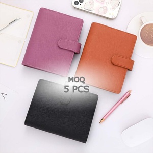 Yihe Tốt Nhất Bán 31-Màu Sắc Nổi Pebble Da A6 Tiền Ví Chất Kết Dính Vàng Nhẫn Ngân Sách Tài Kế Hoạch Máy Tính Xách Tay - Product Image 1