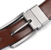 Ceinture en cuir de vachette tressé classique de haute qualité pour homme, personnalisable, décontractée ou formelle, avec boucle ardillon en alliage, largeur 2-4 cm, impression par transfert thermique