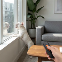 Correcteur de Comportement Canin Portable Breveté, Outil Dissuasif à Charge Rapide Type C, Anti-Aboiement Ultrasonique, Télécommande avec Lumière Laser LED