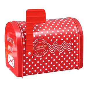 Boîte aux lettres en fer blanc personnalisable Boîte en fer blanc de qualité alimentaire Bonbons Chocolat Biscuits Boîtes en métal recyclables Lettres pour emballage cadeau - Product Image 1
