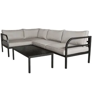 Großhandel sofa mit bett innen-3PC L-Förmigen Sofa Sofa mit 10CM Dicke Kissen