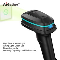 Escáner de Código de Barras 2D DPM de Fábrica China, Lector de Código de Barras Inalámbrico Portátil con Interfaz USB, Obturador Global, Lectura Fácil de Códigos de Barras en Movimiento