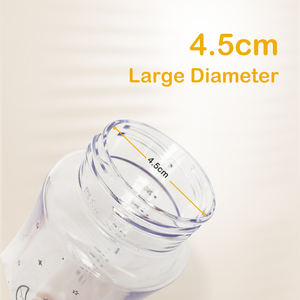 Produits oem pour bébés bouteilles de lait en plastique tritan haute transparence de qualité alimentaire <span class=keywords><strong>biberon</strong></span> en silicone à col large pour bébés - Product Image 4