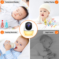 Caméra de chambre de bébé avec vision nocturne sans fil 1080p 5 pouces Wi-Fi Monitor Car Camera & Baby Alarm