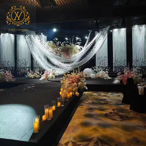 Hanging Silver <strong>Sequin</strong> Pendant Stage Line <strong>Curtain</strong> Tassel Decorative Round Beaded <strong>Curtain</strong> for Wedding Stage Ceiling Decoration - Product Image 3