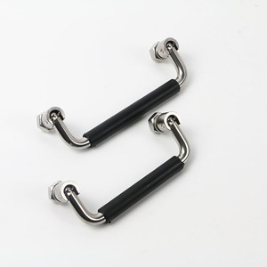 LS506 Poignée en acier inoxydable au design moderne Poignée de porte en forme de U pliante en acier au carbone avec couvercle en <span class=keywords><strong>plastique</strong></span> Poignée mécanique pour usage hôtelier - Product Image 3