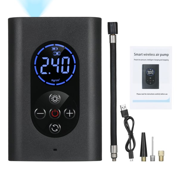 Быстрая доставка велосипедный мяч надувные аксессуары светодиодная подсветка мини воздушный насос для шин 12 В DC беспроводной насос для шин автомобильные насосы