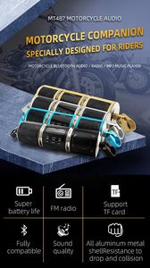 Stéréo <span class=keywords><strong>Moto</strong></span> Étanche MT487 avec Radio FM AUX USB Carte TF - Compatible Entrée AUX, Lecteur MP3 Affichage Musical, Haut-parleur - Product Image 6