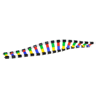 Modèle de structure à double hélice coloré d'ADN Modèle scientifique Biologie Enseignement de l'ADN humain Modèle d'affichage Matière plastique