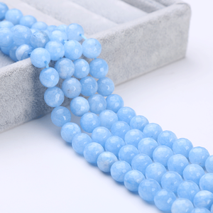 พลอยอาเกตธรรมชาติทรงบริลเลียนท์คัทสำหรับทำเครื่องประดับ ลูกปัดแร่สีขาวขนาด 8 มม. สำหรับงานตกแต่ง - Product Image 6