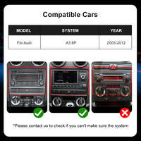 Autoradio multimédia 2DIN avec GPS pour Audi A3 8P 2003-2012, écran 7 pouces, CarPlay et Android Auto sans fil