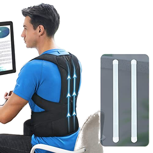 Venta caliente <span class=keywords><strong>TikTok</strong></span> Back Brace con soporte Lumbar enderezador vertical transpirable Corrector de postura para protección del cuello - Product Image 4