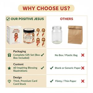 Vasetto di Gesù Positivo, 60 Carte di Supporto Emotivo con Gesù, Incoraggiamento Biblico <span class=keywords><strong>per</strong></span> Ragazze Adolescenti e Donne, <span class=keywords><strong>Regalo</strong></span> Cristiano <span class=keywords><strong>per</strong></span> la Festa della Mamma - Product Image 6