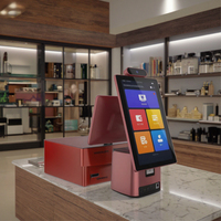 Sistema POS LIVERDOL con Pantalla Táctil de 15.6 Pulgadas, Resolución 1080p, Impresora Térmica Integrada de 80 mm, Bluetooth 5.2, Caja Registradora con Windows para