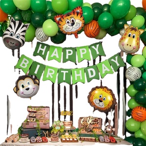 Guirlande de ballons pour enfants sur le thème de la <span class=keywords><strong>jungle</strong></span>, kit de ballons pour fête prénatale Fournitures pour fête d'anniversaire des enfants - Product Image 6