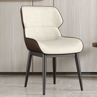 Chaises de salle à manger modernes et minimalistes, personnalisables, vente en gros, livraison directe, avec dossier et accoudoirs, rembourrées en mousse haute élasticité