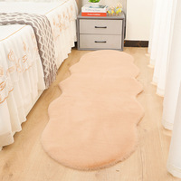 Tapis solides pour salon, tapis et carpettes en fourrure moelleuse de haute qualité, tapis de sol en peluche longue pour la décoration de l'hôtel et de la maison