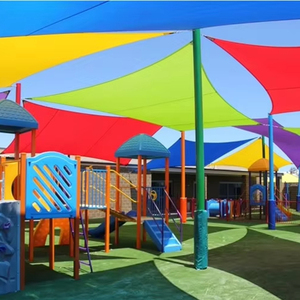 Tenda Ombreggiante per Parcheggi <span class=keywords><strong>a</strong></span> Prezzo Conveniente, Rete Ombreggiante Intrecciata Colorata per Giardino, Tenda <span class=keywords><strong>a</strong></span> <span class=keywords><strong>Vela</strong></span> Triangolare Impermeabile - Product Image 2