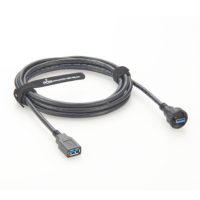 USB 3.0 Braid kabel tahan air berpelindung, kabel IP67 dinilai untuk komputer Home Theater & HDTV dengan resolusi 4K