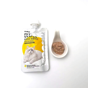 Friandises pour animaux de compagnie de qualité supérieure, biologiques, riches en protéines, en gros, OEM, 100 g, soupe de viande pour chat, 5 saveurs, poulet, thon, saumon, sachet humide pour chaton - Product Image 2