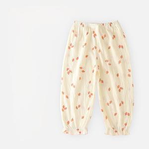 Pantalones de Punto con Estampado de Dibujos Animados, Ecológicos, <span class=keywords><strong>Antimosquitos</strong></span>, para Niños, Finos, con Cordón en el Tobillo, para Niños y Niñas, Casuales de Verano - Product Image 6