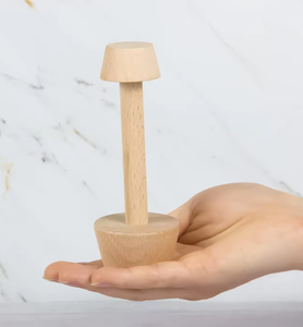 Ensemble de tamper à tarte en bois de hêtre Double face tarte pâte à pâtisserie tamper bricolage gâteau pâtisserie outil de cuisson pour une utilisation en cuisine - Product Image 4