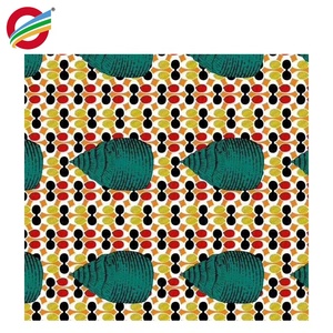 Prix d'Usine 100 % Polyester Tissé Uni Grand Tissu Africain Wax Super Véritable Imprimé - Product Image 4