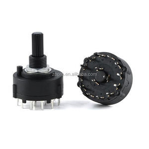 RS26 1 2 3 4 Pole Position 12/6/4/3 PCB Plug-In Board Interruptor ajustable Longitud del mango 15MM/20MM Selector de banda de interruptor giratorio - Product Image 4